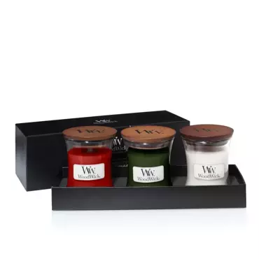 Woodwick Deluxe Gift Set Mini Jar Autumn/Winter
