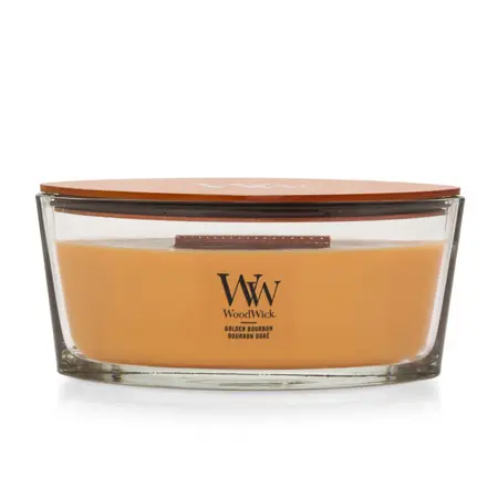 WoodWick Golden Bourbon Ellipse Candle