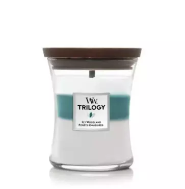 Woodwick Icy Woodland Trilogy Medium Candle