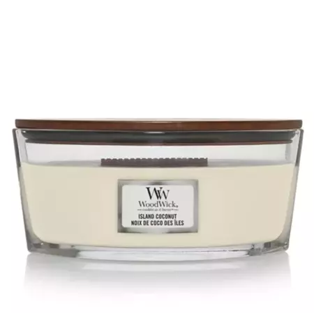 Woodwick Island Coconut Ellipse Candle