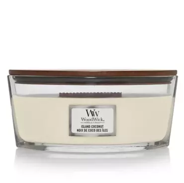 Woodwick Island Coconut Ellipse Candle