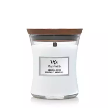 Woodwick Magnolia Birch Medium Candle