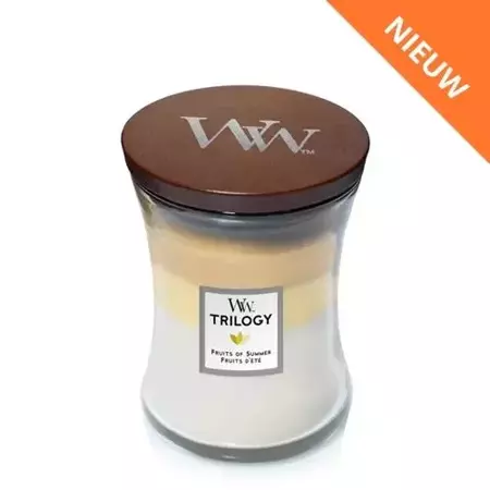 Woodwick Medium Candle Trilogy Fruits of Summer
