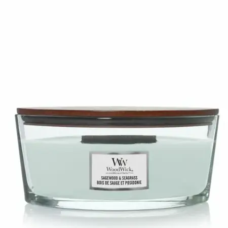 WoodWick Sagewood & Seagrass Ellipse Candle