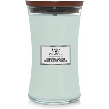WoodWick Sagewood & Seagrass Large Candle