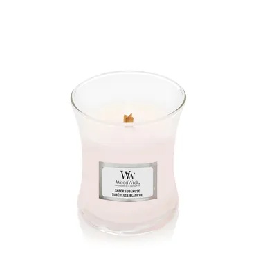 WoodWick Sheer Tuberose Mini Candle