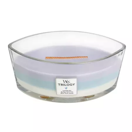 Woodwick Trilogy Calming Retreat Ellipse Candle - afbeelding 2