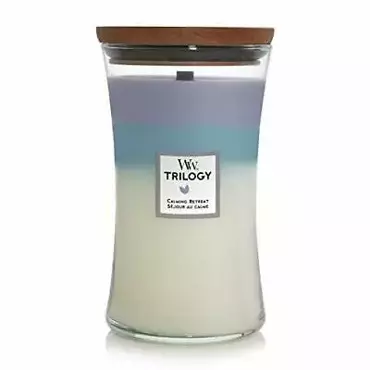 Woodwick Trilogy Calming Retreat Large Candle - afbeelding 1