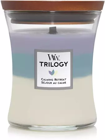 Woodwick Trilogy Calming Retreat Medium Candle - afbeelding 1