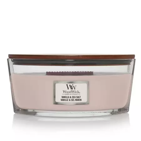 Woodwick Vanilla & Sea Salt Ellipse Candle