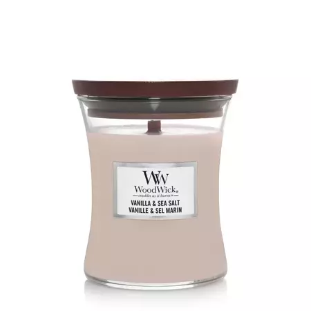 Woodwick Vanilla & Sea Salt Medium Candle