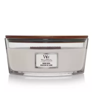 Woodwick Warm Wool Ellipse Candle - afbeelding 1