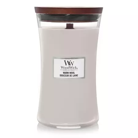 Woodwick Warm Wool Large Candle - afbeelding 1