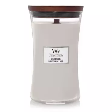 Woodwick Warm Wool Large Candle - afbeelding 1