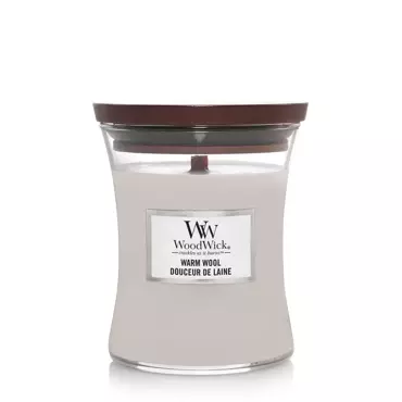 Woodwick Warm Wool Medium Candle - afbeelding 1