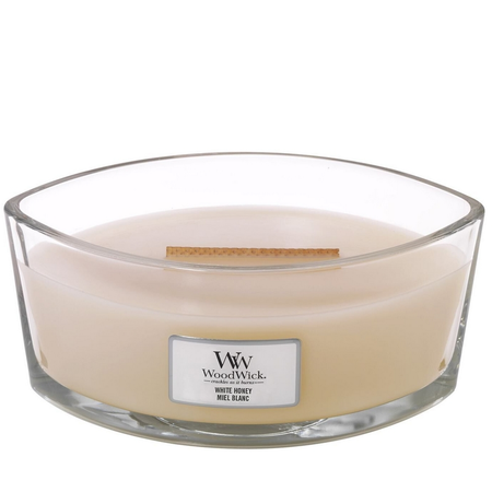 WoodWick White Honey Ellipse Candle