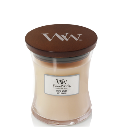 WoodWick White Honey Medium Candle - afbeelding 1