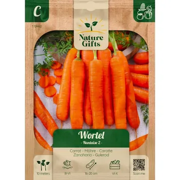 Wortel nantaise 2 per 10m - afbeelding 1