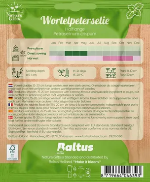 Wortelpeterselie halflange per 20m - afbeelding 2