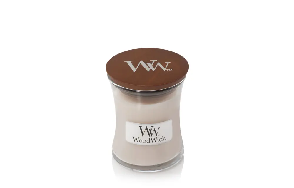 WoodWick Geurkaars Mini Smoked Jasmine - 8 cm / ø 7 cm