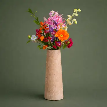 Zijden boeket - Vibrant Coral