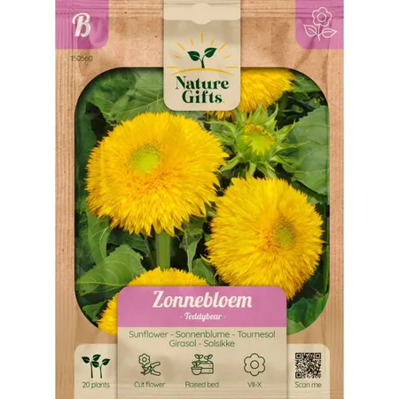 Zonnebloem teddybear 20st - afbeelding 1