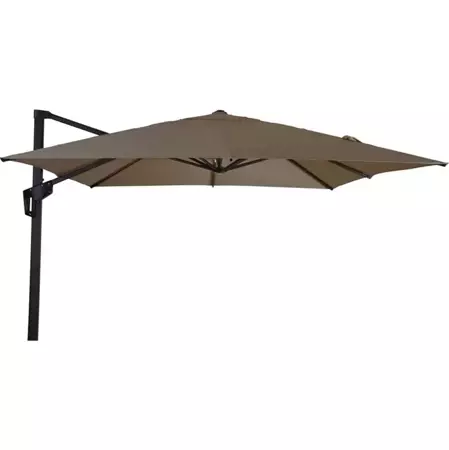 Zweefparasol Libra Vierkant 250x250cm - Taupe - afbeelding 1