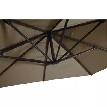 Zweefparasol Libra Vierkant 250x250cm - Taupe - afbeelding 3