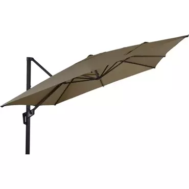 Zweefparasol Libra Vierkant 250x250cm - Taupe - afbeelding 2