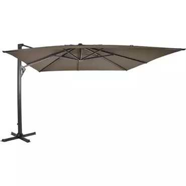 Zweefparasol Taurus Rechthoek 300x400cm - Taupe - afbeelding 1