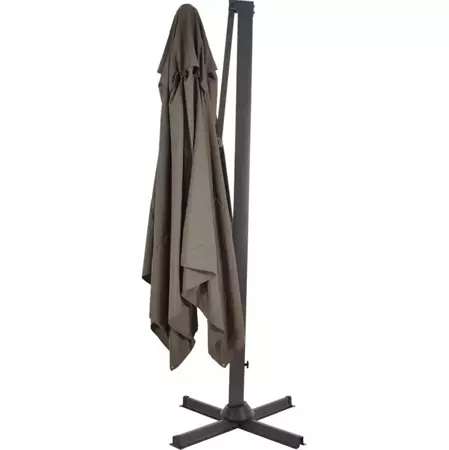 Zweefparasol Taurus Rechthoek 300x400cm - Taupe - afbeelding 4