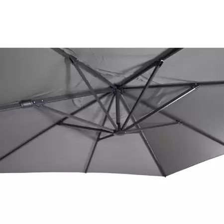 Zweefparasol Virgoflex Vierkant 3x3m - Grijs